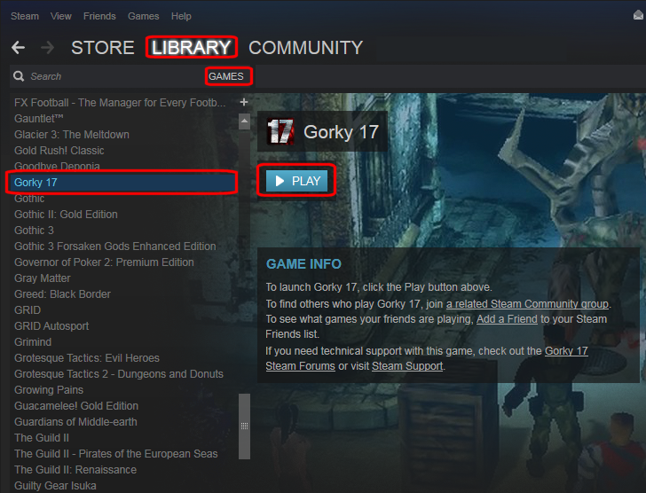 Biblioteca de Steam